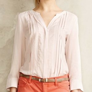 Anthropologie Maeve Pintucked Tunic